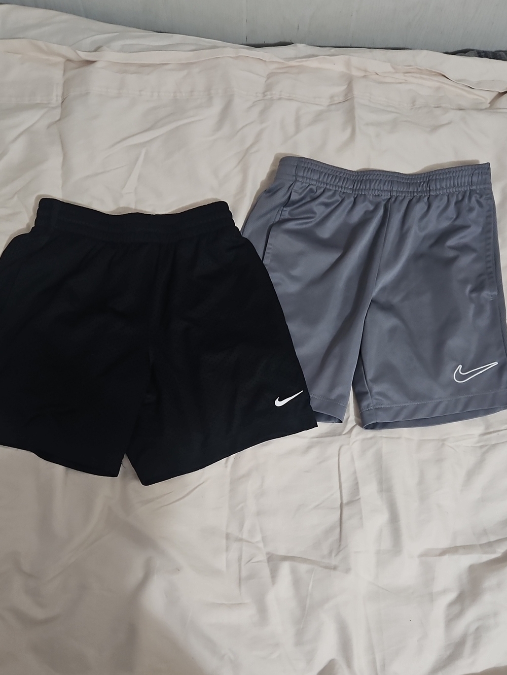 Nike Boy's Shorts Black & Gray Pair Size S